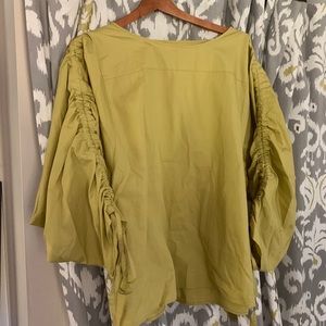 Marks & Spencer Chartreuse Ballon Blouse